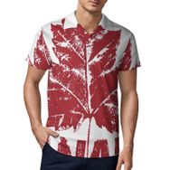 AILLOSA FLAG-124 3D Baskılı Desen Kısa Kollu Polo Yaka Erkek T-shirt