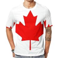 AILLOSA Flag-125 Baskılı Desenli Kısa Kollu Unisex T-shirt