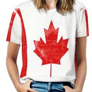 AILLOSA FLAG-126 Tamamı Baskılı Kısa Kollu Yuvarlak Yaka Kadın T-shirt