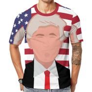 AILLOSA Flag-13 Baskılı Desenli Kısa Kollu Unisex T-shirt