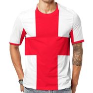 AILLOSA Flag-131 Baskılı Desenli Kısa Kollu Unisex T-shirt