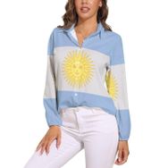 AILLOSA FLAG-134 V Yaka Kadın Bluz