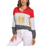 AILLOSA FLAG-135 V Yaka Kadın Bluz