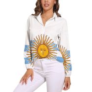 AILLOSA FLAG-137 V Yaka Kadın Bluz