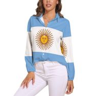 AILLOSA FLAG-138 V Yaka Kadın Bluz