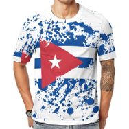 AILLOSA Flag-148 Baskılı Desenli Kısa Kollu Unisex T-shirt