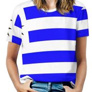 AILLOSA FLAG-149 Tamamı Baskılı Kısa Kollu Yuvarlak Yaka Kadın T-shirt