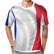 AILLOSA Flag-153 Baskılı Desenli Kısa Kollu Unisex T-shirt