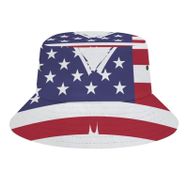 AILLOSA Flag-158 3D Desen Unisex Balıkçı Şapka