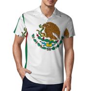 AILLOSA FLAG-160 3D Baskılı Desen Kısa Kollu Polo Yaka Erkek T-shirt