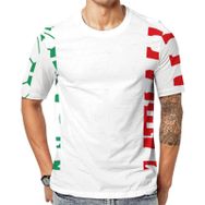 AILLOSA Flag-169 Baskılı Desenli Kısa Kollu Unisex T-shirt