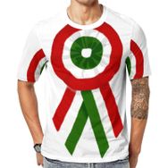 AILLOSA Flag-170 Baskılı Desenli Kısa Kollu Unisex T-shirt