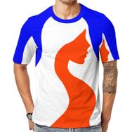 AILLOSA Flag-175 Baskılı Desenli Kısa Kollu Unisex T-shirt