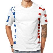 AILLOSA Flag-177 Baskılı Desenli Kısa Kollu Unisex T-shirt