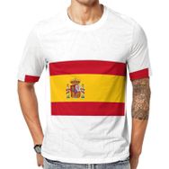AILLOSA Flag-179 Baskılı Desenli Kısa Kollu Unisex T-shirt