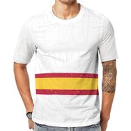 AILLOSA Flag-180 Baskılı Desenli Kısa Kollu Unisex T-shirt