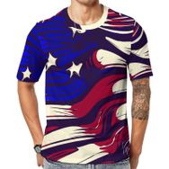 AILLOSA Flag-19 Baskılı Desenli Kısa Kollu Unisex T-shirt