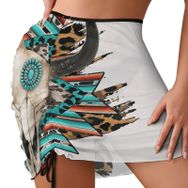 AILLOSA FLAG-195 Cover Up Sarma Etek Bikini Havlu Tarz Plaj Elbisesi