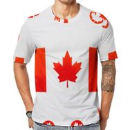 AILLOSA Flag-29 Baskılı Desenli Kısa Kollu Unisex T-shirt