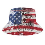AILLOSA Flag-38 3D Desen Unisex Balıkçı Şapka