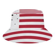 AILLOSA Flag-46 3D Desen Unisex Balıkçı Şapka