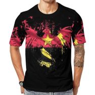 AILLOSA Flag-51 Baskılı Desenli Kısa Kollu Unisex T-shirt