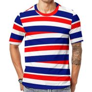 AILLOSA Flag-56 Baskılı Desenli Kısa Kollu Unisex T-shirt