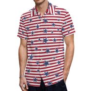 AILLOSA Flag-60 Baskılı Desenli Kısa Kollu Unisex T-shirt