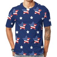 AILLOSA Flag-77 Baskılı Desenli Kısa Kollu Unisex T-shirt
