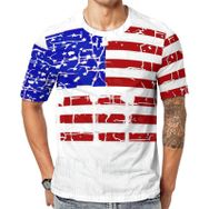AILLOSA Flag-90 Baskılı Desenli Kısa Kollu Unisex T-shirt