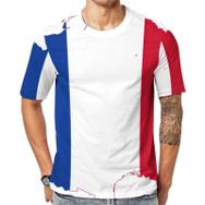 AILLOSA Flag-92 Baskılı Desenli Kısa Kollu Unisex T-shirt