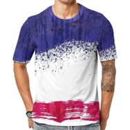 AILLOSA Flag-96 Baskılı Desenli Kısa Kollu Unisex T-shirt