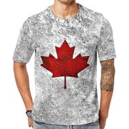 AILLOSA Flag-98 Baskılı Desenli Kısa Kollu Unisex T-shirt