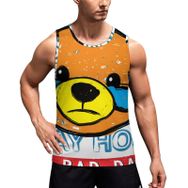 AILLOSA Fun-Top Relax Tembel Hayvan Baskılı Yazlık TH-129 Erkek Atlet