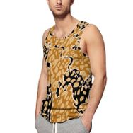 AILLOSA Fun-Top Relax Tembel Hayvan Baskılı Yazlık YH-399 Erkek Atlet