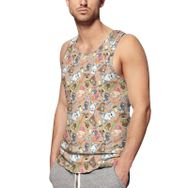 AILLOSA Fun-Top Relax Tembel Hayvan Baskılı Yazlık YH-575 Erkek Atlet