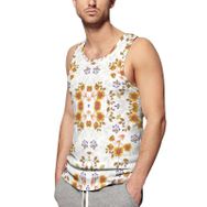 AILLOSA Fun-Top Relax Tembel Hayvan Baskılı Yazlık YH-576 Erkek Atlet