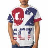 AILLOSA GF-05 3D Baskılı Desenli Kısa Kollu Erkek T-shirt
