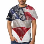 AILLOSA GF-06 3D Baskılı Desenli Kısa Kollu Erkek T-shirt