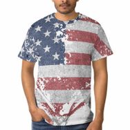 AILLOSA GF-07 3D Baskılı Desenli Kısa Kollu Erkek T-shirt
