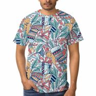 AILLOSA GF-14 3D Baskılı Desenli Kısa Kollu Erkek T-shirt