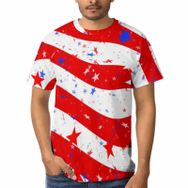 AILLOSA GF-25 3D Baskılı Desenli Kısa Kollu Erkek T-shirt