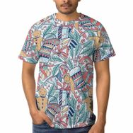 AILLOSA GFY01 3D Baskılı Desenli Kısa Kollu Erkek T-shirt