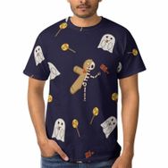 AILLOSA GFY06 3D Baskılı Desenli Kısa Kollu Erkek T-shirt