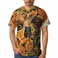 AILLOSA GFY09 3D Baskılı Desenli Kısa Kollu Erkek T-shirt