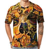 AILLOSA GFY09 Baskılı Desenli Kısa Kollu Unisex T-shirt