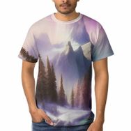AILLOSA GFY17 3D Baskılı Desenli Kısa Kollu Erkek T-shirt