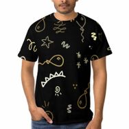 AILLOSA GFY22 3D Baskılı Desenli Kısa Kollu Erkek T-shirt