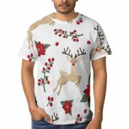 AILLOSA GFY24 3D Baskılı Desenli Kısa Kollu Erkek T-shirt