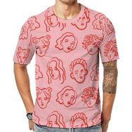 AILLOSA GFY25 Baskılı Desenli Kısa Kollu Unisex T-shirt